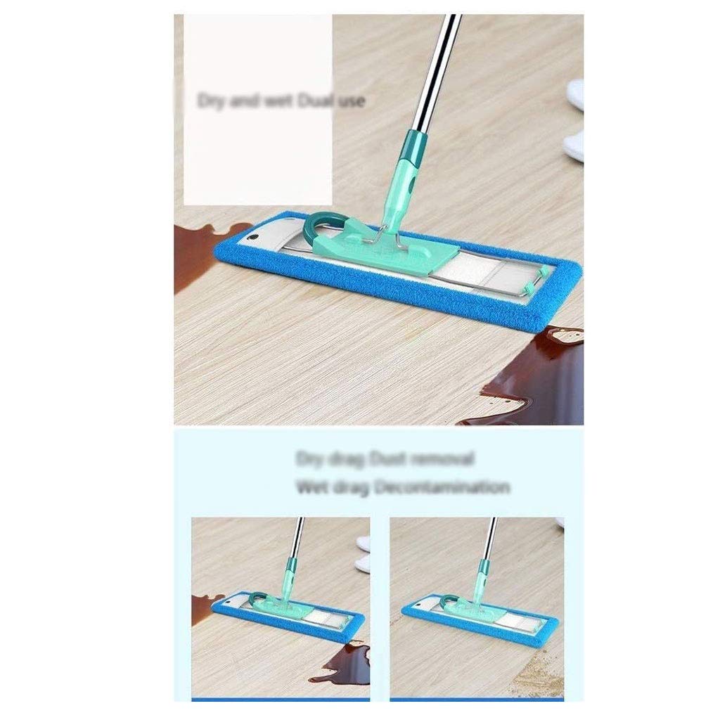 Fregona, fregona con Pedal, fregona giratoria de Lujo de Acero Inoxidable con 3 Cabezales de fregona de Microfibra, diseño de Pedal, deshidratación de Lavado