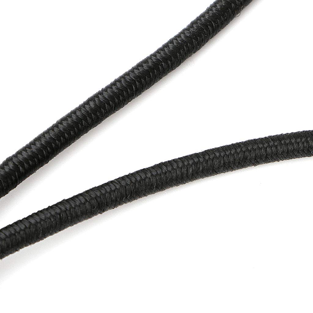 Set di 10 clip per asta portabandiera, include corde elastiche per un