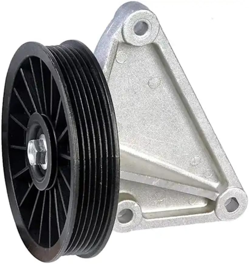 KarParts360 For Ford E-350/E-150 Econoline Club Wagon 1990-1996 Air Conditioning Bypass Pulley | Plastic Pulley; Aluminum Bracket | Serpentine | 127MM Outside Diameter | Replacement For F0TZ-8678A