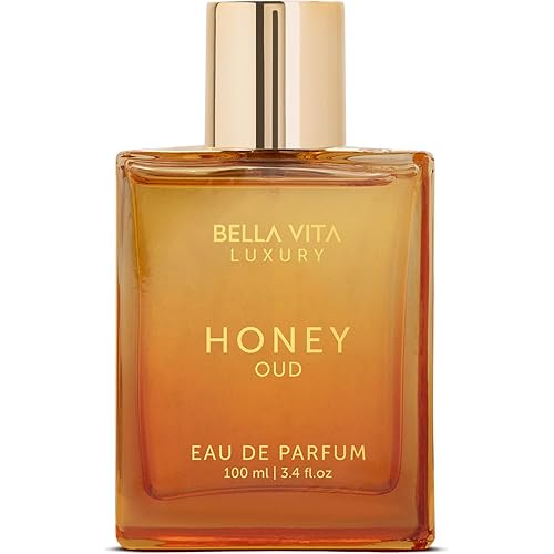 BellaVita Luxury Honey Oud Eau de Parfum (3.4 fl. oz.) | Patchouli, Vanilla, Bergamot, Floral & Spicy + Made with Clean & Vegan Essentials Oils + Cruelty Free | Long-Lasting Unisex Fragrance