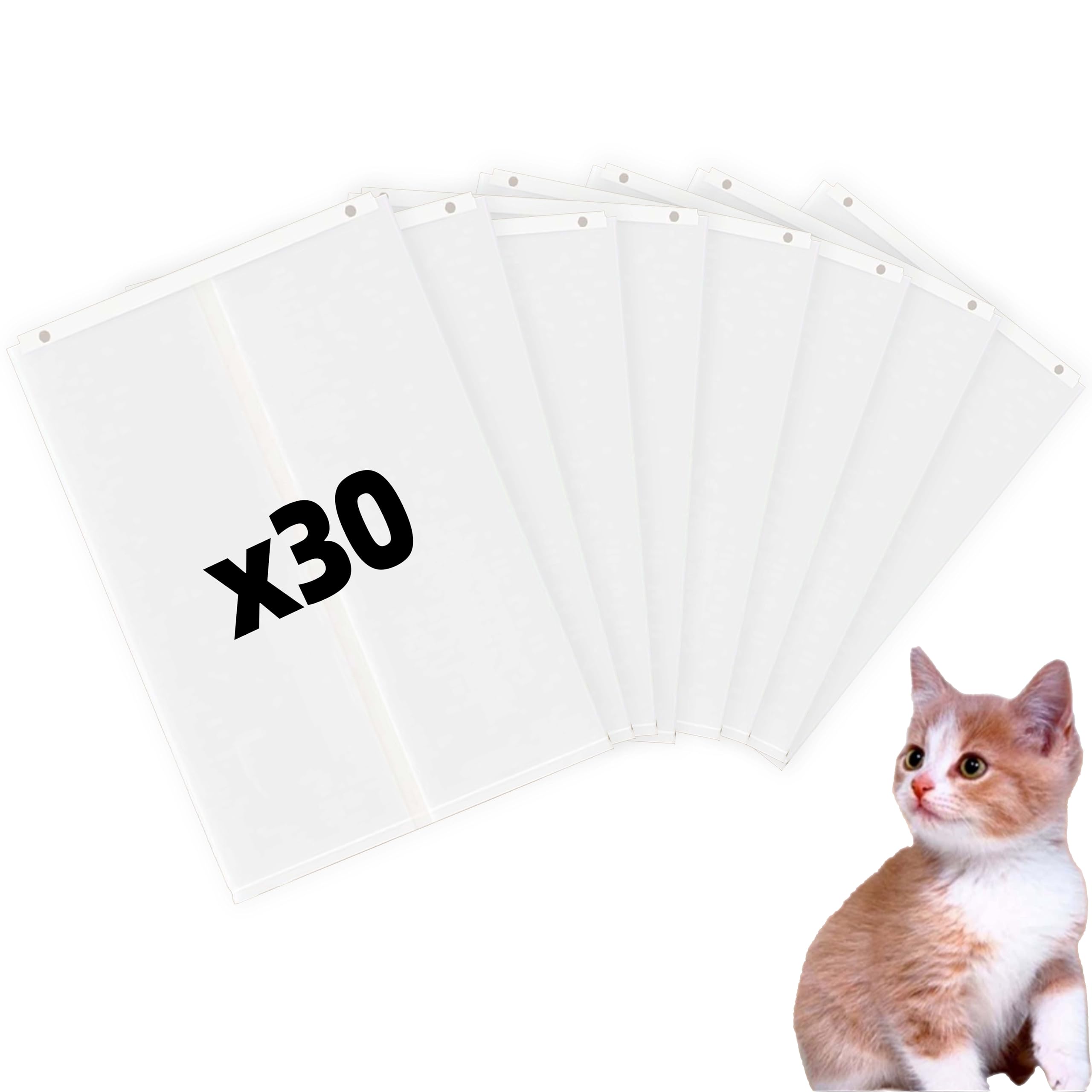 Bolsas de arena para gatos PetSnowy SNOW+, 30 bolsas de basura autosellantes para caja de arena automática para gatos (30 piezas)