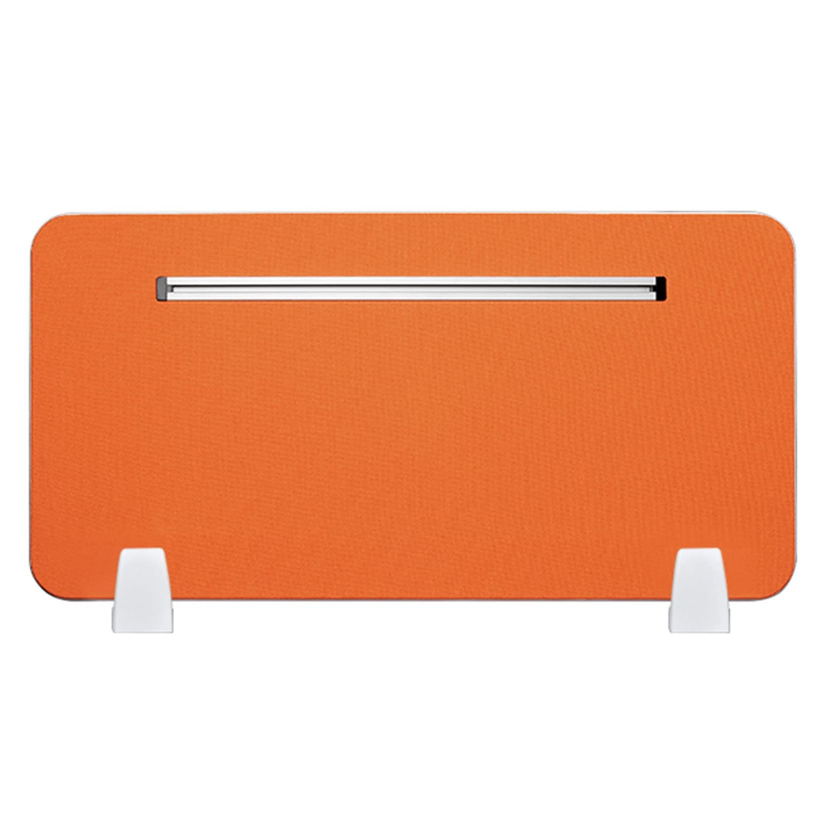 Akustik-Schreibtisch-Trennwand – schallabsorbierende Büro-Trennwand, Tischmontage, Sichtschutz für Kabine, 30 cm hoch, ideal zum Blockieren von Lärm und zur Verbesserung des Fokus, Orange, 4 Stück