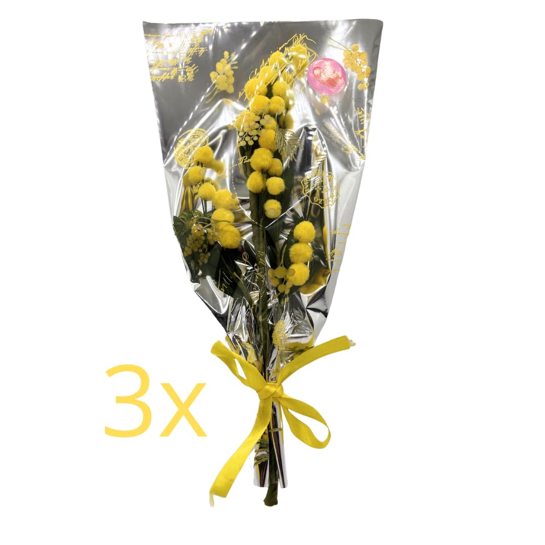 Fatigati Women's Day 8 March 3 Artificial Mimosa Sprigs To Give To