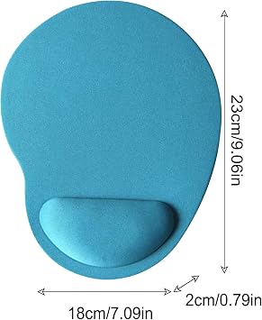 Ergonomic Mouse Pad – Comfortable Wrist Support Mat, Smooth Computer Pad, Non-Slip Base with Memory Foam Cushion | Wrist Relief Accessory for Office, Home, Students, and Elderly Computer Users