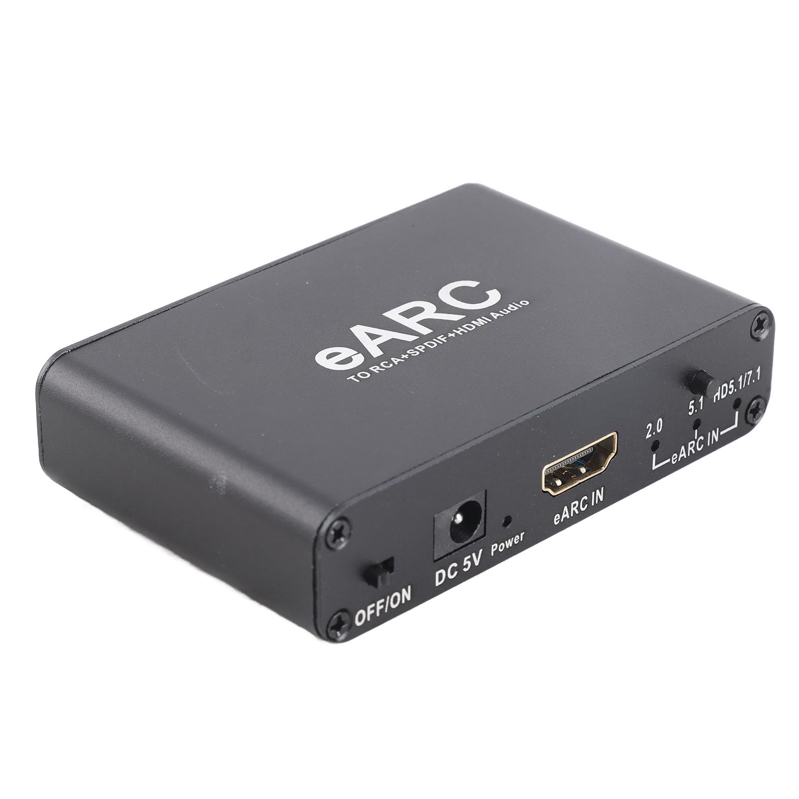 Estrattore, Estrattore ARC in Lega di Alluminio, Adattatore EARC con Uscita Ottica HiFi da 3,5 Mm a 24 Bit 192 KHz, Controllo Volume per Amplificatore Altoparlante HDTV
