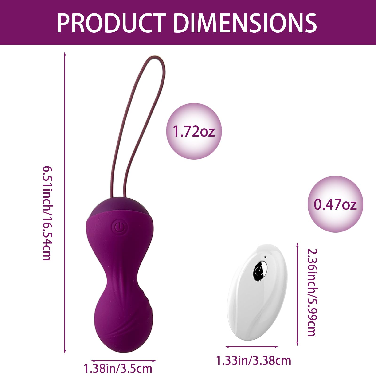 Vibratore Telecomando Distanza Bullet Vibrator, Vibratori Donna Sex Toys con 10 Modalità di Vibrazione, Giocattoli Sessuali Vibratoreper punto G, Ovetto Vibrante per Adulti Coppia