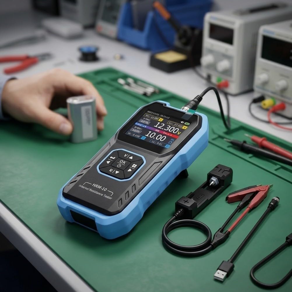 Innenwiderstandsmessgerät HRM-10 TFT Farbdisplay 4-Leiter