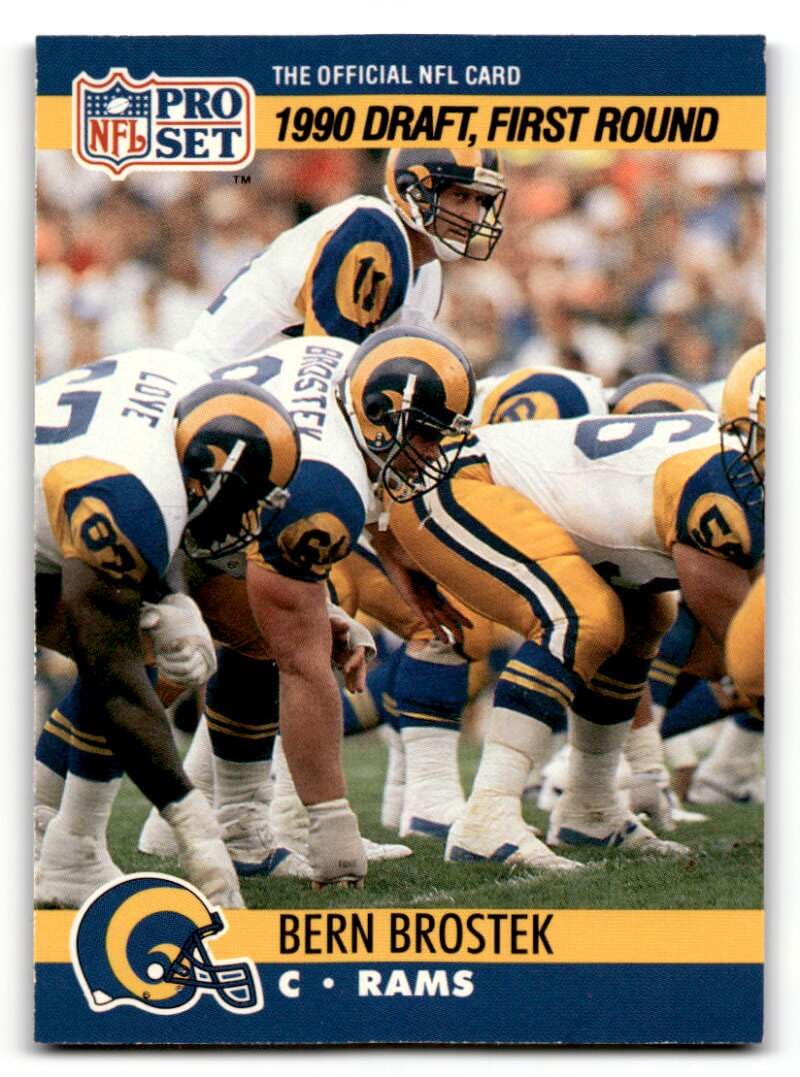Amazon.com: 1990 Pro Set #691 Bern Brostek St. Louis Rams Football