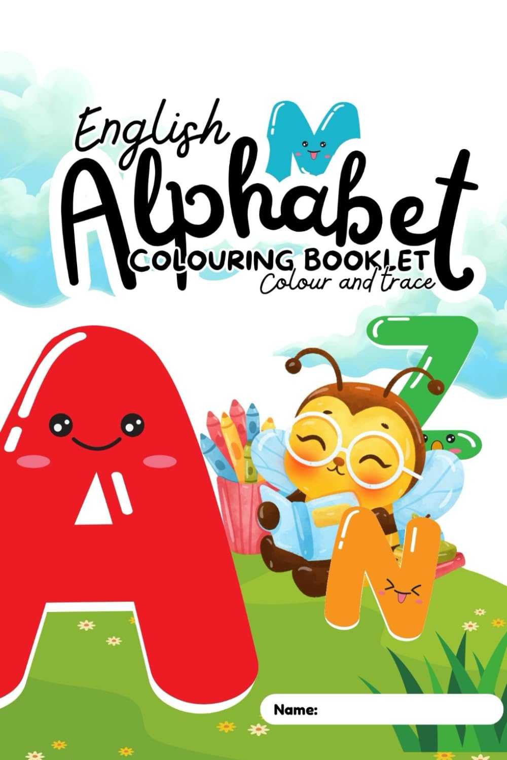 Alphabet colouring booklet Colour and Trace