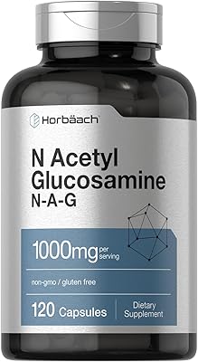 Horbaach N-Acetyl Glucosamine 1000 mg | 120 Capsules | N-A-G Supplement Pills | Non-GMO & Gluten Free