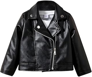 Nivne Tco Toddler Girls Motorcycle Leather Jacket