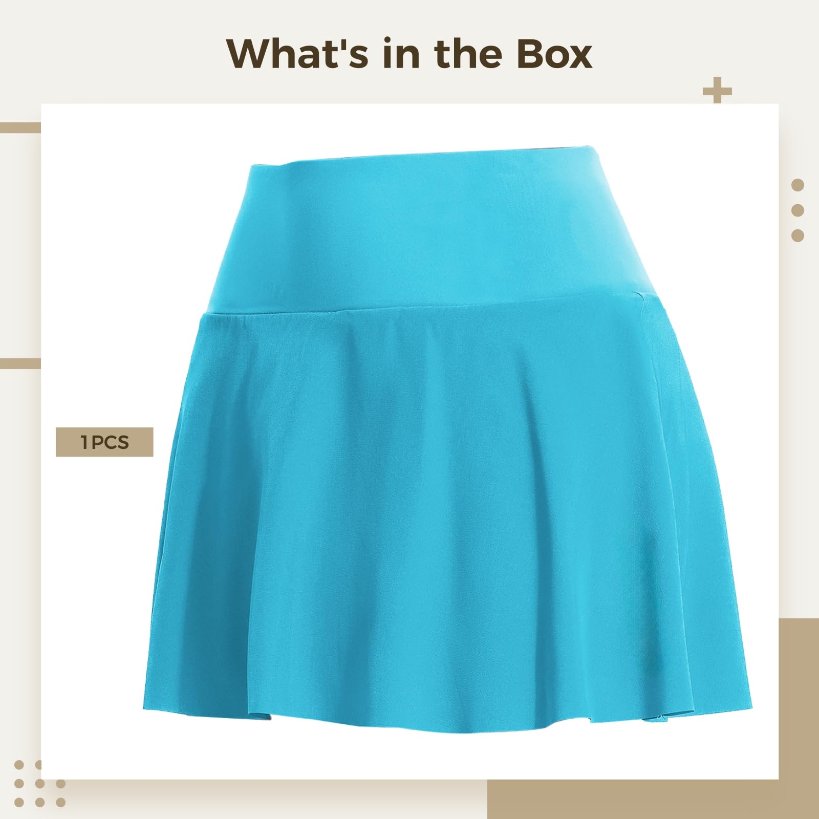 Jupes de tennis pour femme avec short et poches intégrées, jupe-short athlétique, polyester-élasthanne hautement élastique, taille XXL, noir