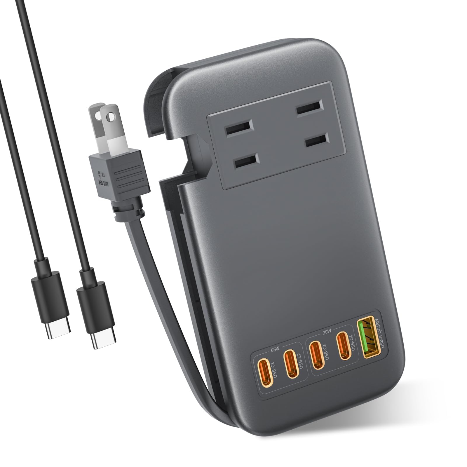 Amazon.co.jp: 素直な虹 電源タップ USB付き Type-C PD 65W 延長コード