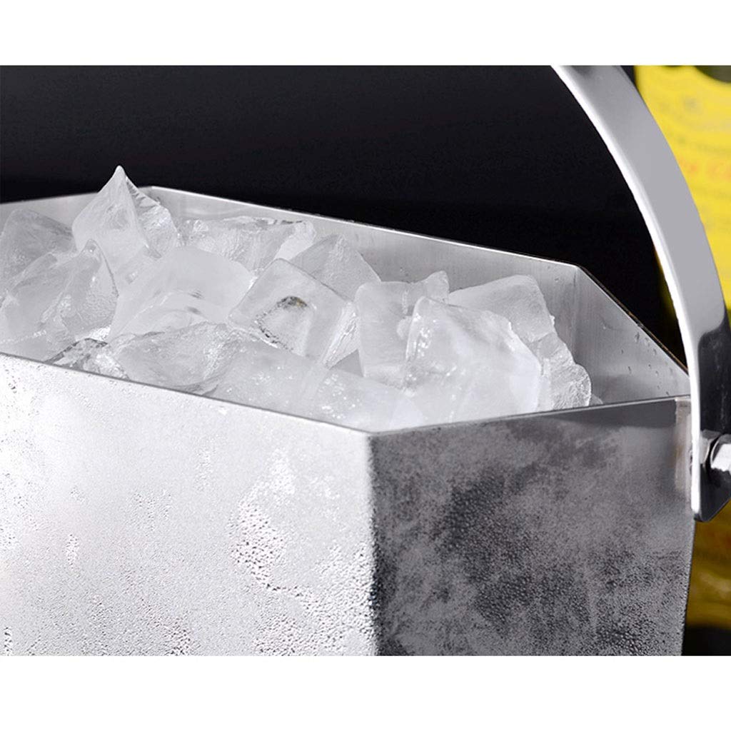 Cubitera/Enfriador Bar de acero Inoxidable Cerveza cóctel Cubo de Hielo Restaurante hogar champán Cubo portátil Creativo Hexagonal Bebida Cubo de Hielo Cubiteras Botellas