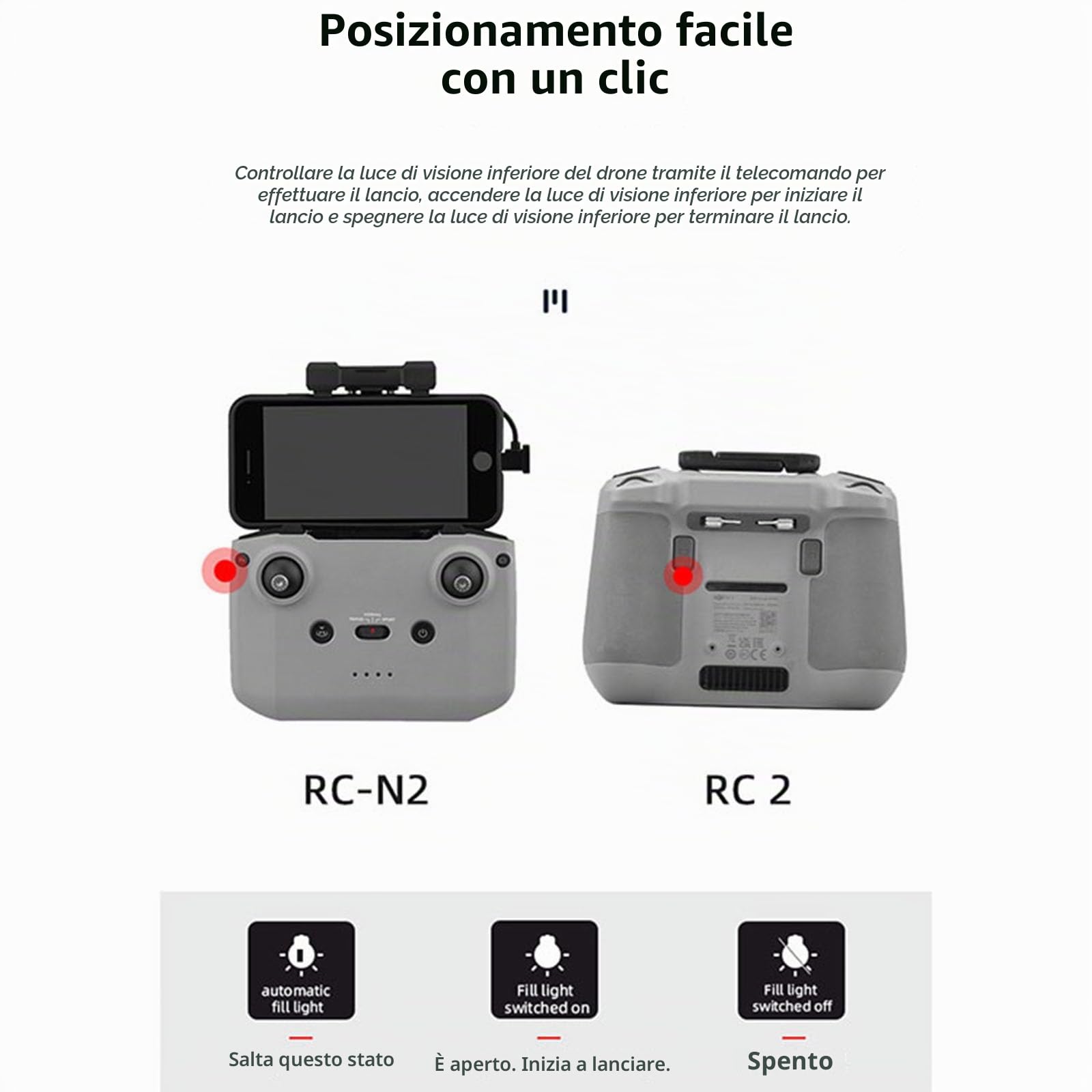 Sistema Airdrop per drone + Carrelli di atterraggio per DJI Air 3 - Lanciatore di carico utile - Trasporto - Dispositivo di sblocco - Dispositivo di caduta - Gambe estese