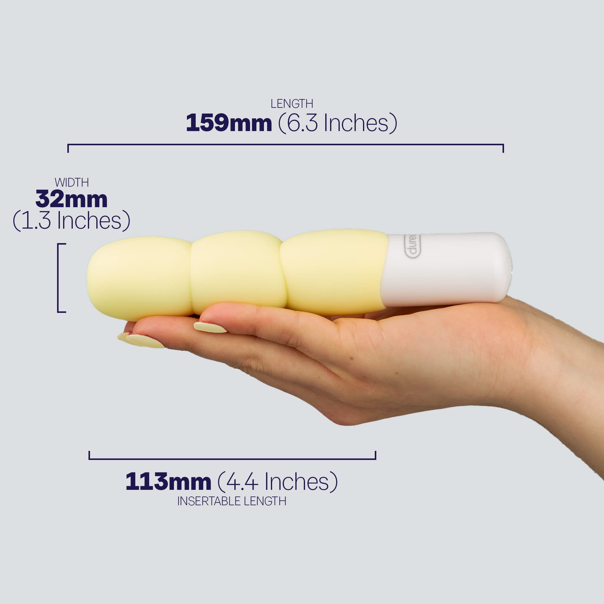 Durex Vibrador impermeable recargable por USB, 8 patrones con modo clímax, doble uso para mujeres y hombres, estimulación del clítoris anal, juguete premium para adultos, diseño discreto y silencioso