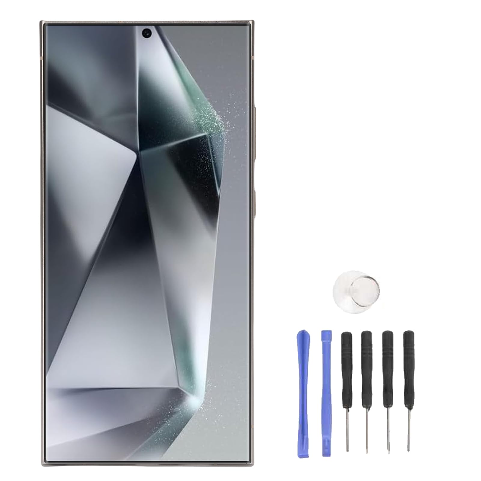 Tbest Sostituzione Schermo Telefono, 6,8 Pollici per S24 Ultra (GRAY)