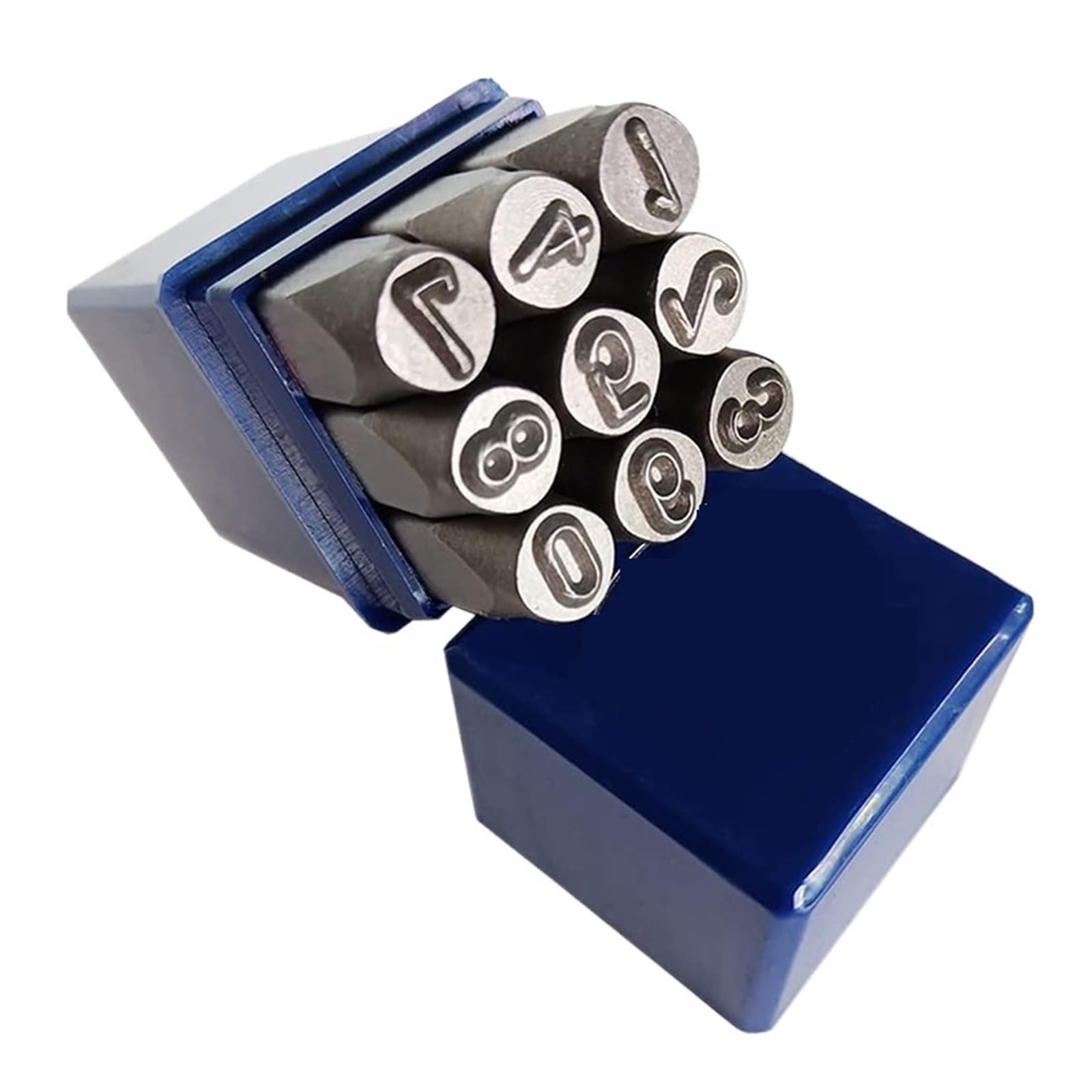 Leather Letter Stamp Set Metal Stamping kit Steel Die Number Letter Alphabet Stamps Tools Punch Tool Puncher Set(Number Stamp Set)