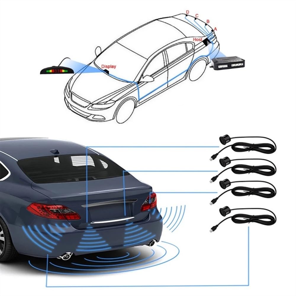 Capteur Radar recul Le Radar recul Voiture à 4 sondes Convient aux modèles Classe pour Benz pour A B C E S