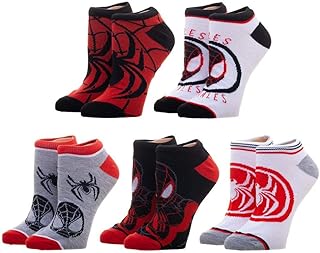 Marvel Spiderman Miles Morales 5 pair Ankle socks