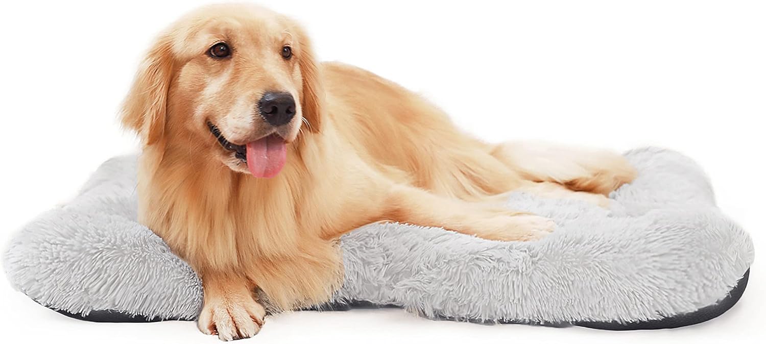 HACHIKITTY Calming Dog Bed Crate Pads, Dog Crate Bed Large Dogs, Dog Crate Mats