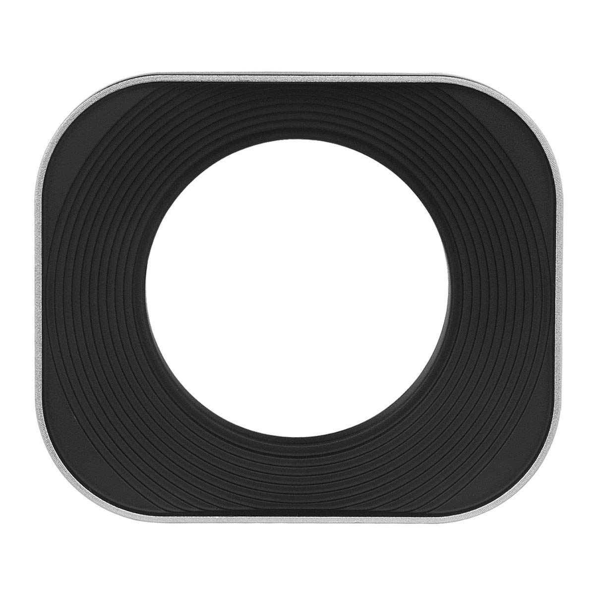 Amazon | Haoge 43mm スクエアメタルscrew-inレンズフードfor