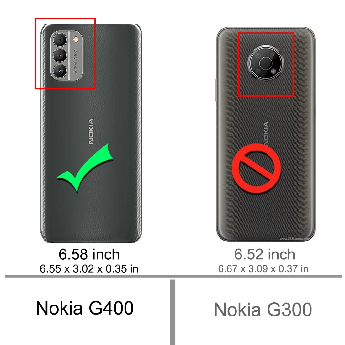 Nokia G400 5G | Verizon, AT&T, T-Mobile | Android 12 | Smartphone  desbloqueado | Batería de 3 días | Versión de EE. UU. | 4/64 GB | Pantalla  de 6.58