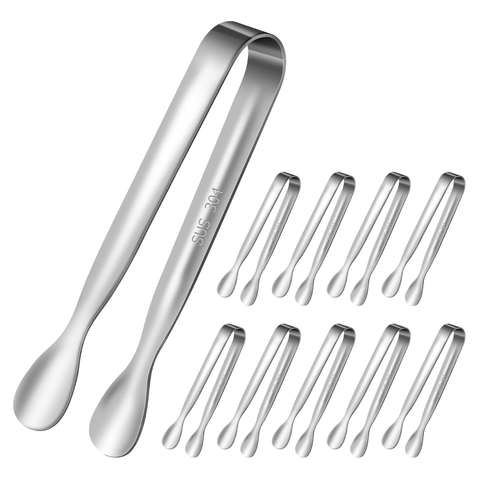 Stainless Steel Sugar Tongs 4" / 10cm