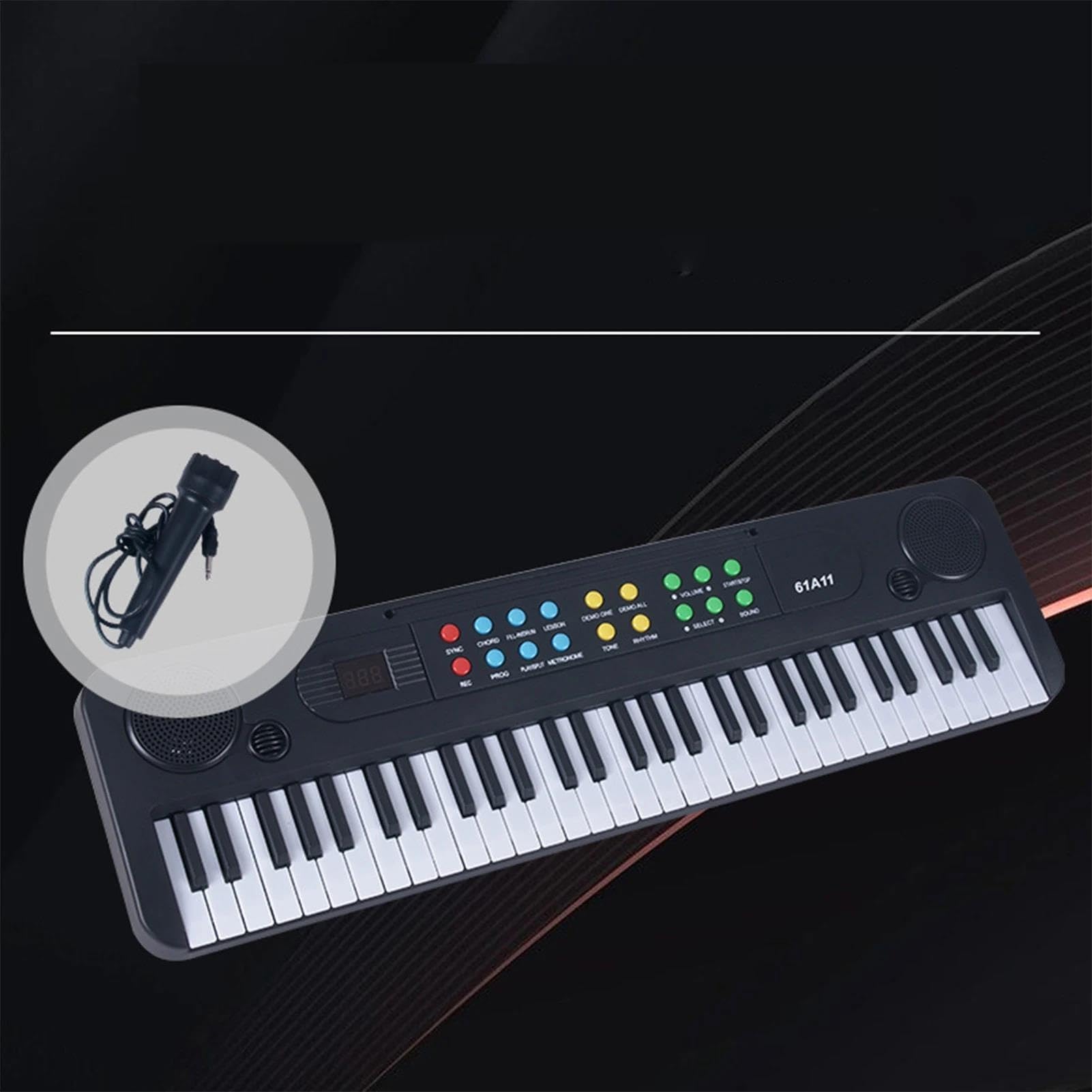 Przenośne Pianino Z 61 Klawiszami Klawiatura Elektroniczna Dorosłych
