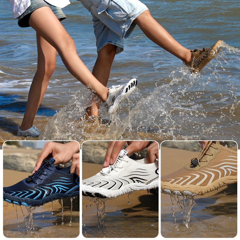 Barefoot Shoes Men Toe Shoes for Men Minimalist Shoes Mens Barefoot Shoes Mens Workout Shoes Men's Cross-Trainer Water Shoes Non-Slip Breathable Barefoot Beach Pool Aqua Swim Surf Hiking Walking Shoes4