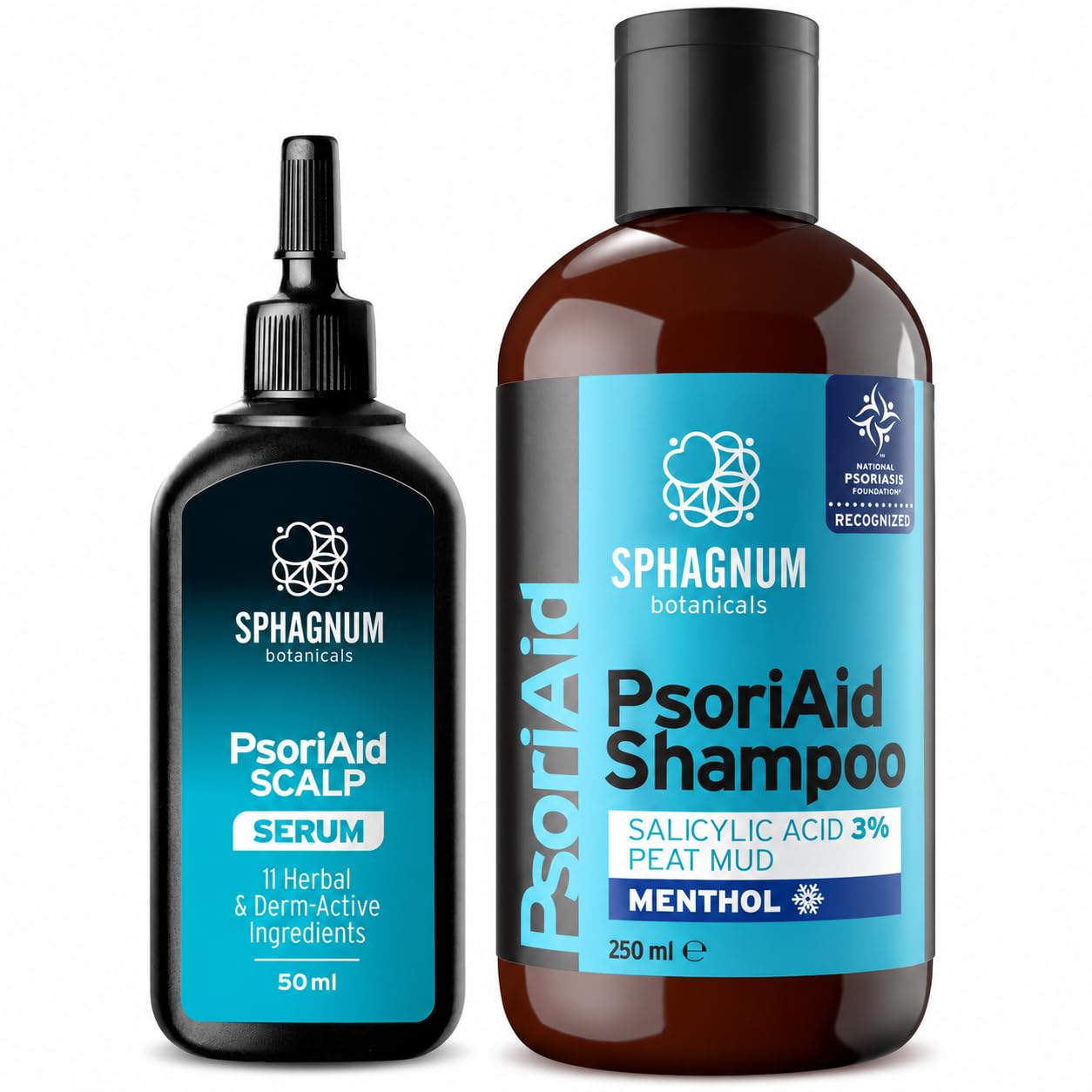 Sphagnum Botanicals Kit Psoriasi Dermatite Cuoio Capelluto: Siero + Shampoo