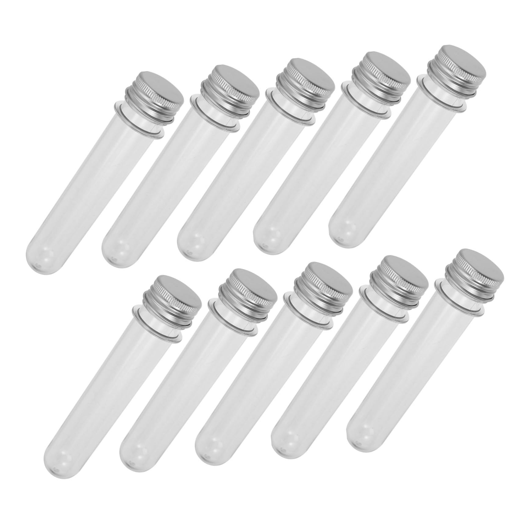 Cabilock 50 Pcs Caja De Dulces De Tubo De Ensayo Tubos De Ensayo Portátiles Convenientes Botellas De Deseos Delicadas Botellas De Deseos Botellas De Deseo De Boda Accesorios De Té Silver Pd