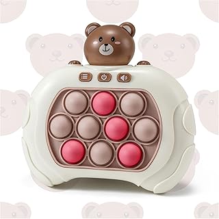 Light Up Quick Push Game Toys, Pocket Game Console, Children's Breakthrough Educational Game Console, Adult Decompression Games, Educational Games Suitable for Children Aged 3-12Years Old (01)