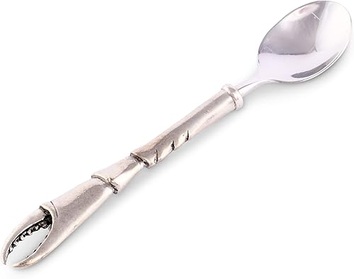 Vagabond House Cuchara para servir mermelada de cangrejo de peltre, gelatina, fruta, 6 pulgadas de largo