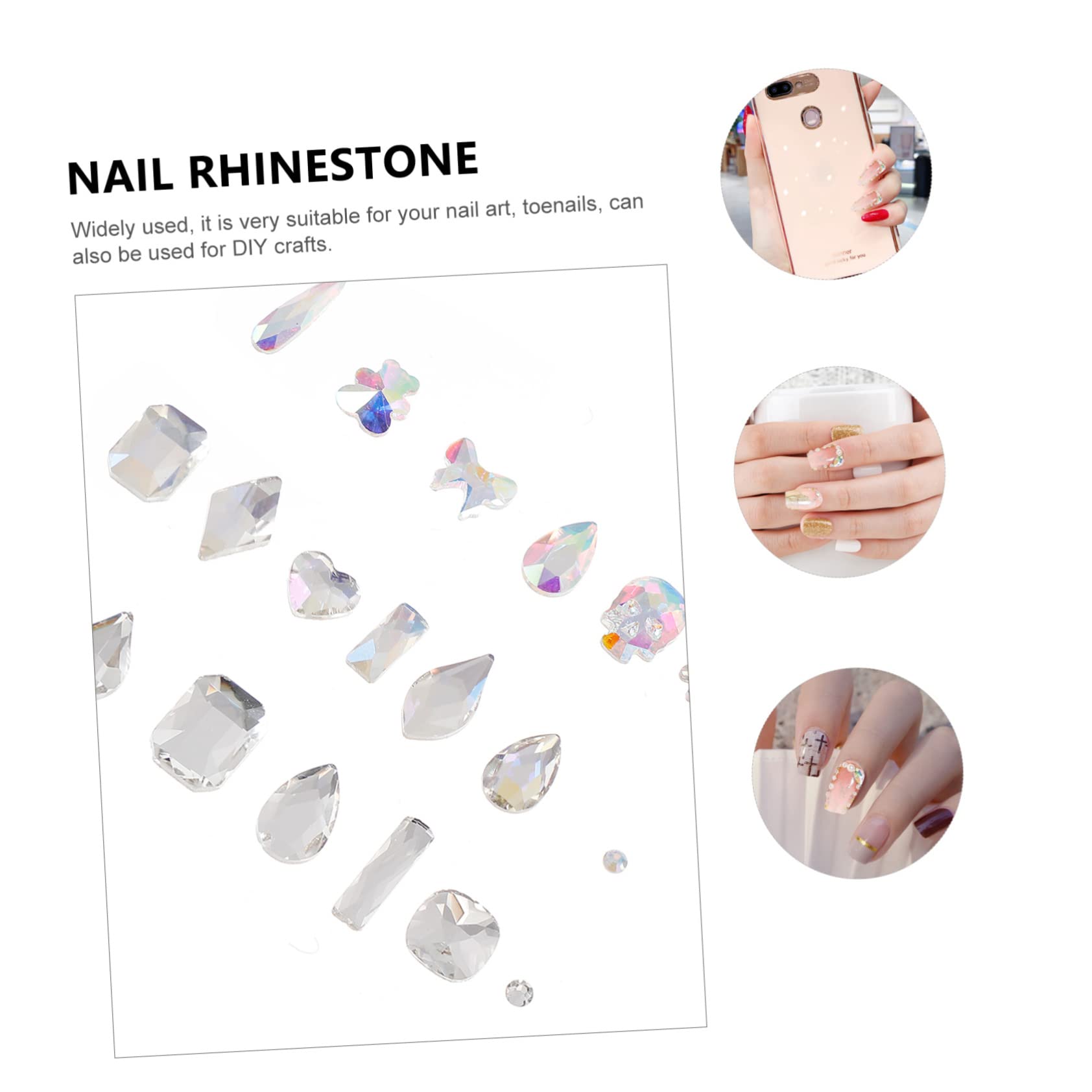 2 Set Unghie Flatback Con Decorazioni Per Nail Art Accessori Per Diy Per Domestico Per Halloween Feste E Speciali 3 Scatole*2