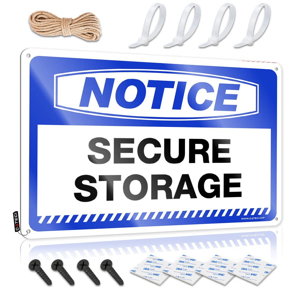 Sarcastic Posters, Men Stuff Accessory Notice Secure Storage | Farmhouse Garage Bar Decor(30X40CM)