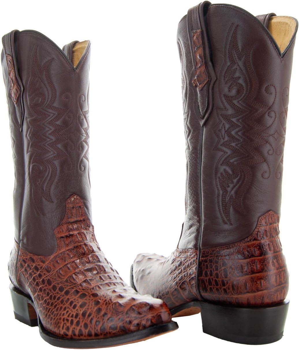 soto boots men's gator tail print cowboy boots, exotic print men's cowboy boots, western boots for men h7006,size 11.5