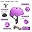 Glaf Toddler Helmet 2-4 Years Kids Bike Helmets for 2-8 Years Old Baby Girls Boys Multi-Sport Helmet Adjustable Skateboard Bicycle Helmet Lightweight 2 Sizes for Toddler to Youth (Purple, Small)