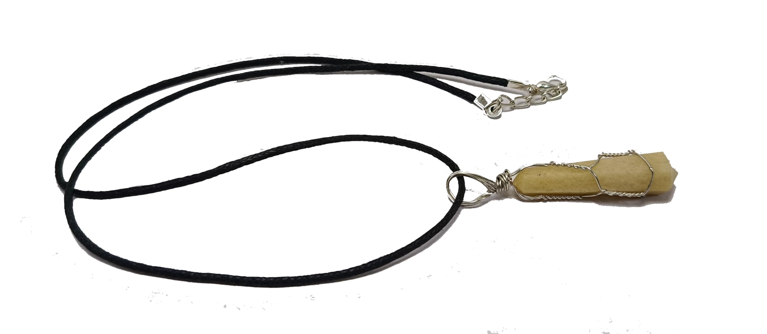 Yellow jasper Crystal Double terminated Pendant For Men And Women Quartz Crystal Pendant