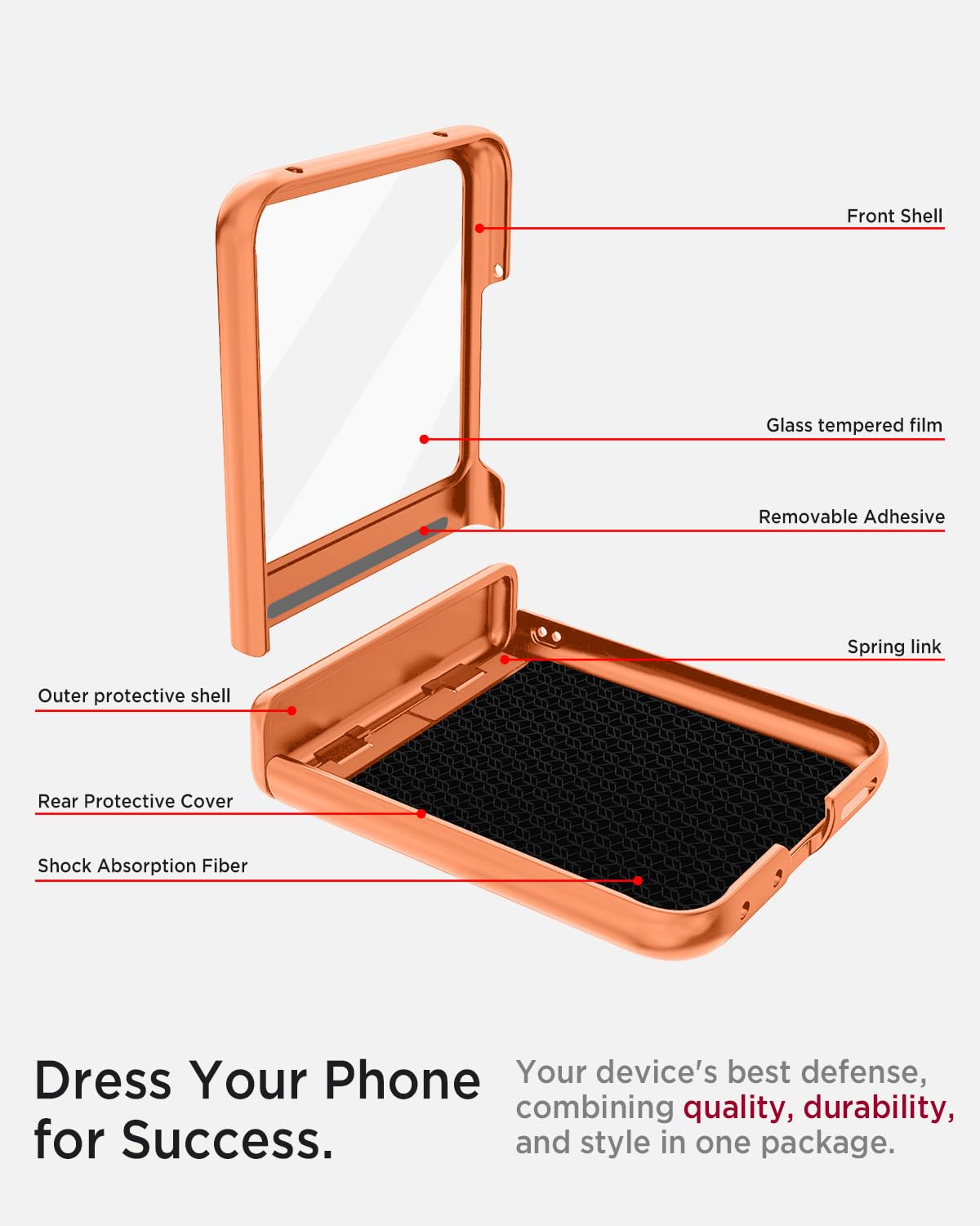 Miimall Custodia Compatibile Con Motorola Razr 50, Cover