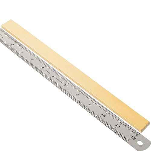 Barra plana de latón, 14 "x 1" C360 Barra plana de latón C360, stock de molino de placa sólida