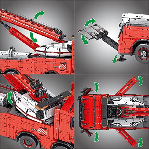 Abschleppfahrzeug Technical Kranwagen Große Mobilkran Ferngesteuert, Technik Kran Modellbausatz Mit Fernbedienung, 10966… – Bild 5