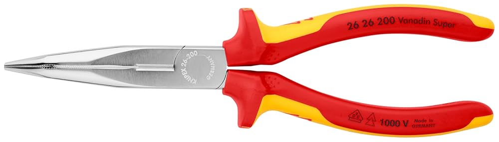 KNIPEX Tools 26 26 200 SB Long Nose Pliers 1000V Insulated