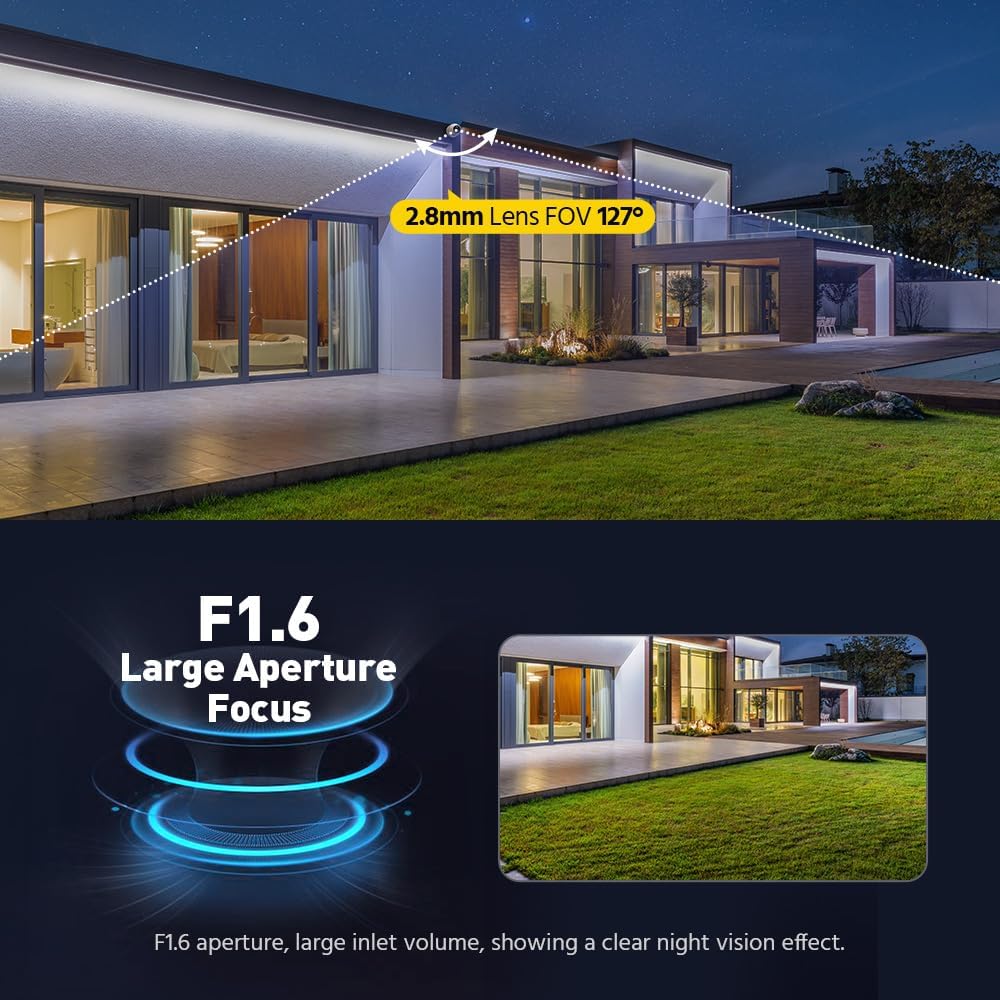 ANNKE 8MP CCTV Camera Systems, 4K 8 Channel H.265+ DVR with 2TB Security Hard Drive, 8 × 8MP Security Turret Camera Outdoor, Smart Human/Vehicle Detection, Night Vision 4 61XX6cU2JML. AC SL1000