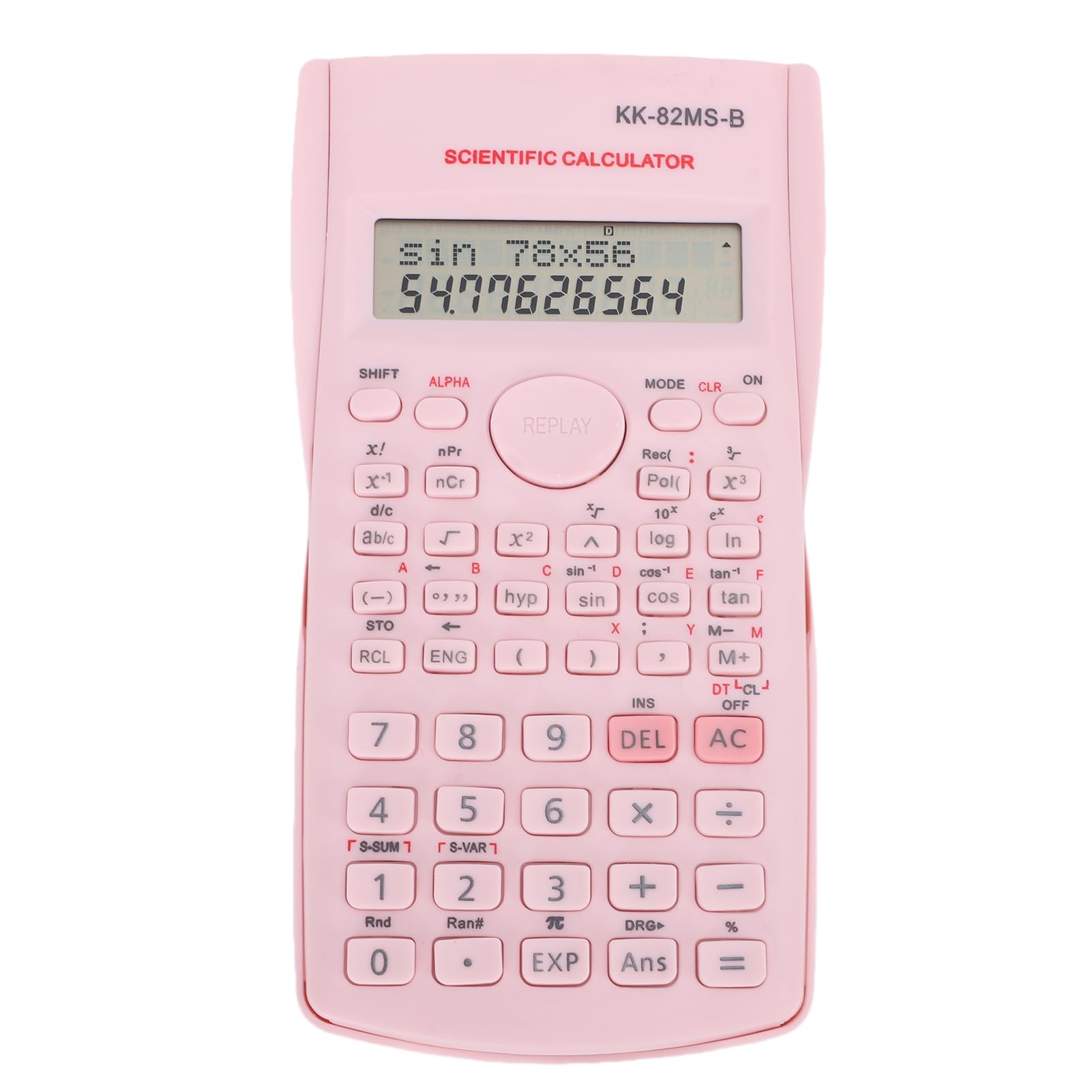 Jectse 240 Functions Scientific Calculator Dual Line Display, Portable Key Layout, Plastic Keys, Item Type ABS Material with Sliding Hard Cover, Built in 120mAh Batteries