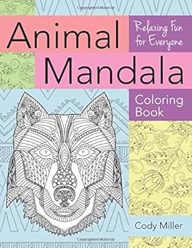 Paperback Animal Mandala Coloring Book (Relaxing Fun for Everyone) Book