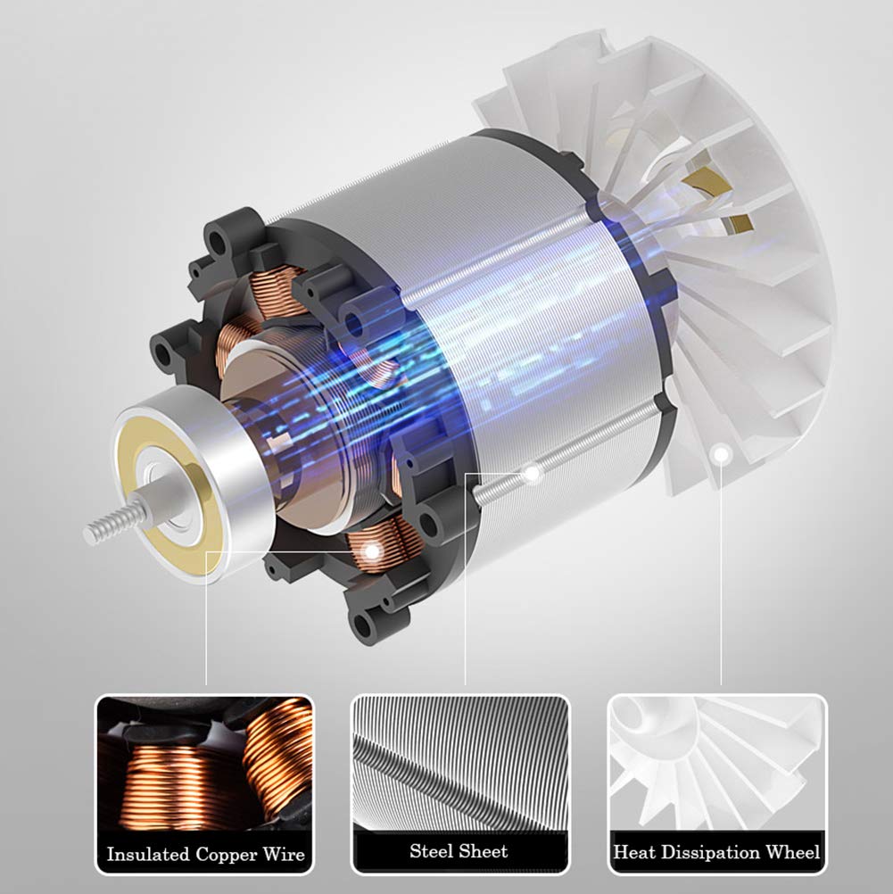 2300W Soplador de Hojas Axial con Control Electrónico de Velocidad,Aspirador Soplador de Hojas Eléctrico con Cable,para Limpieza de Computadoras