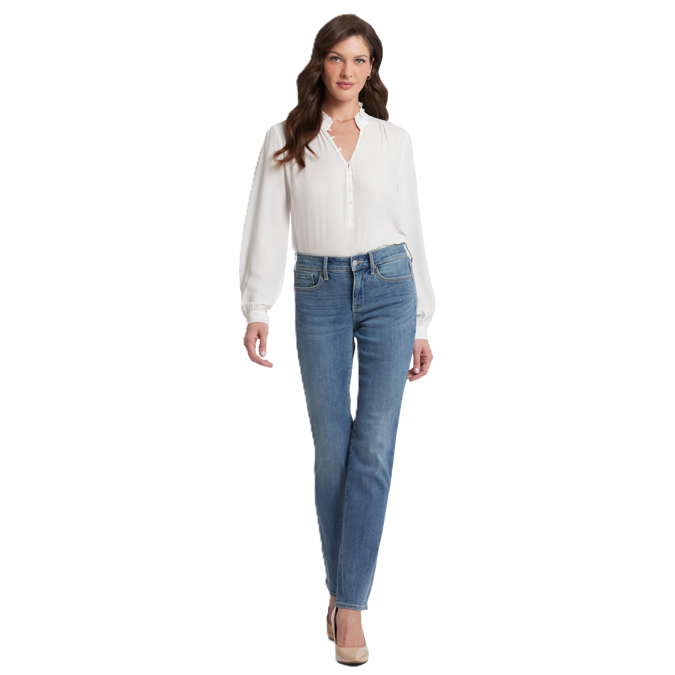 NYDJ Women's Petite Marilyn Straight Jean
