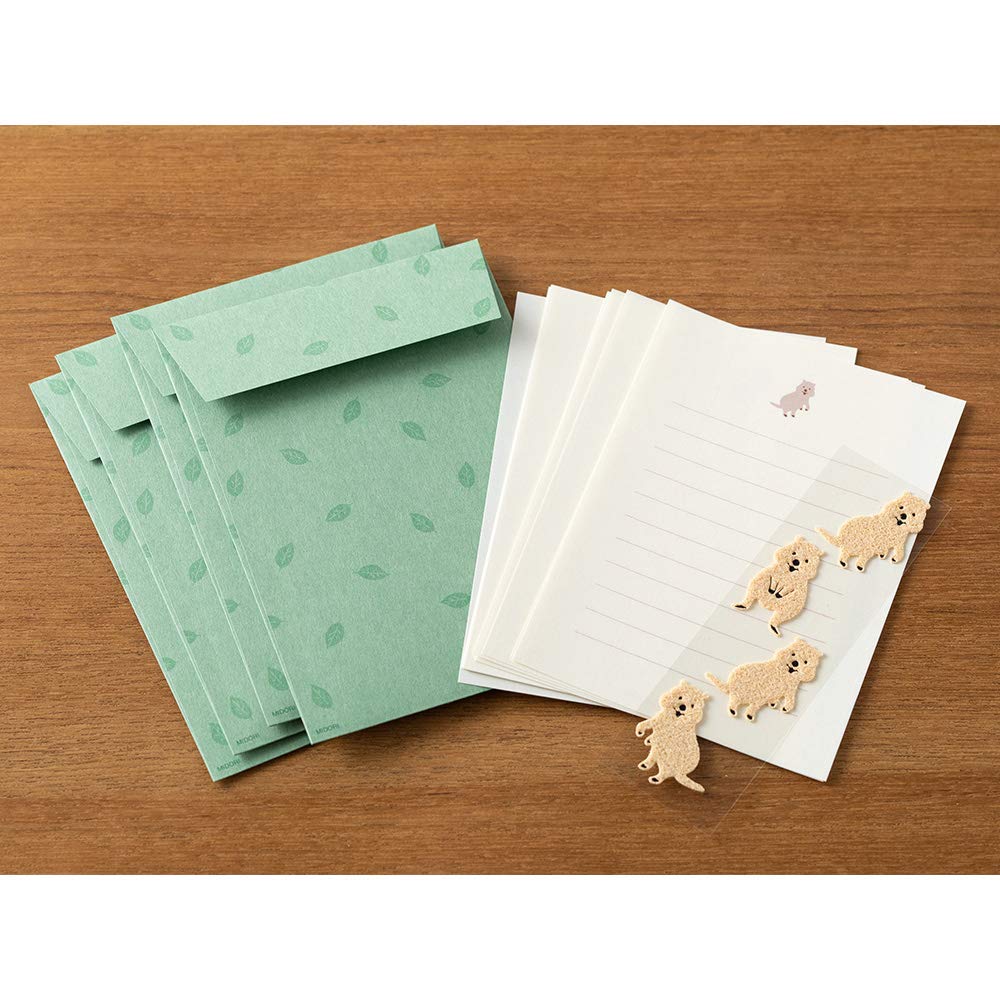 Midori 86759006 Letter Set, 759 with Seal, Quakka Rabbit Pattern
