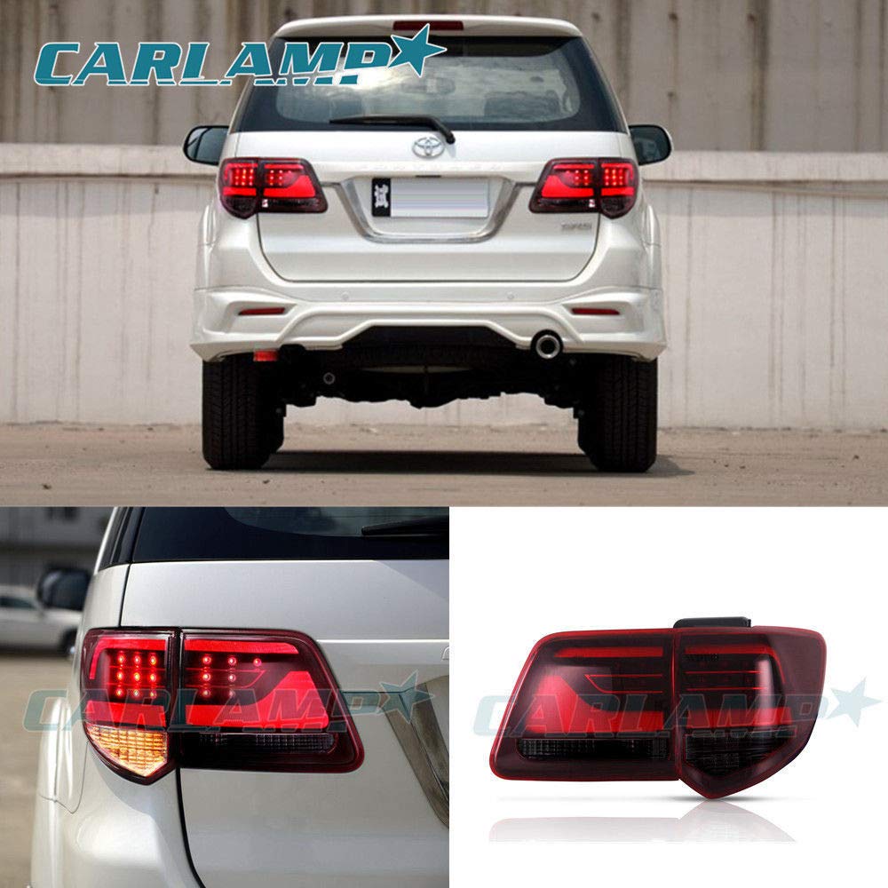 1115 Toyota Fortuner 1th Gen (KUN60) Vland LED Tail Lights With Amber